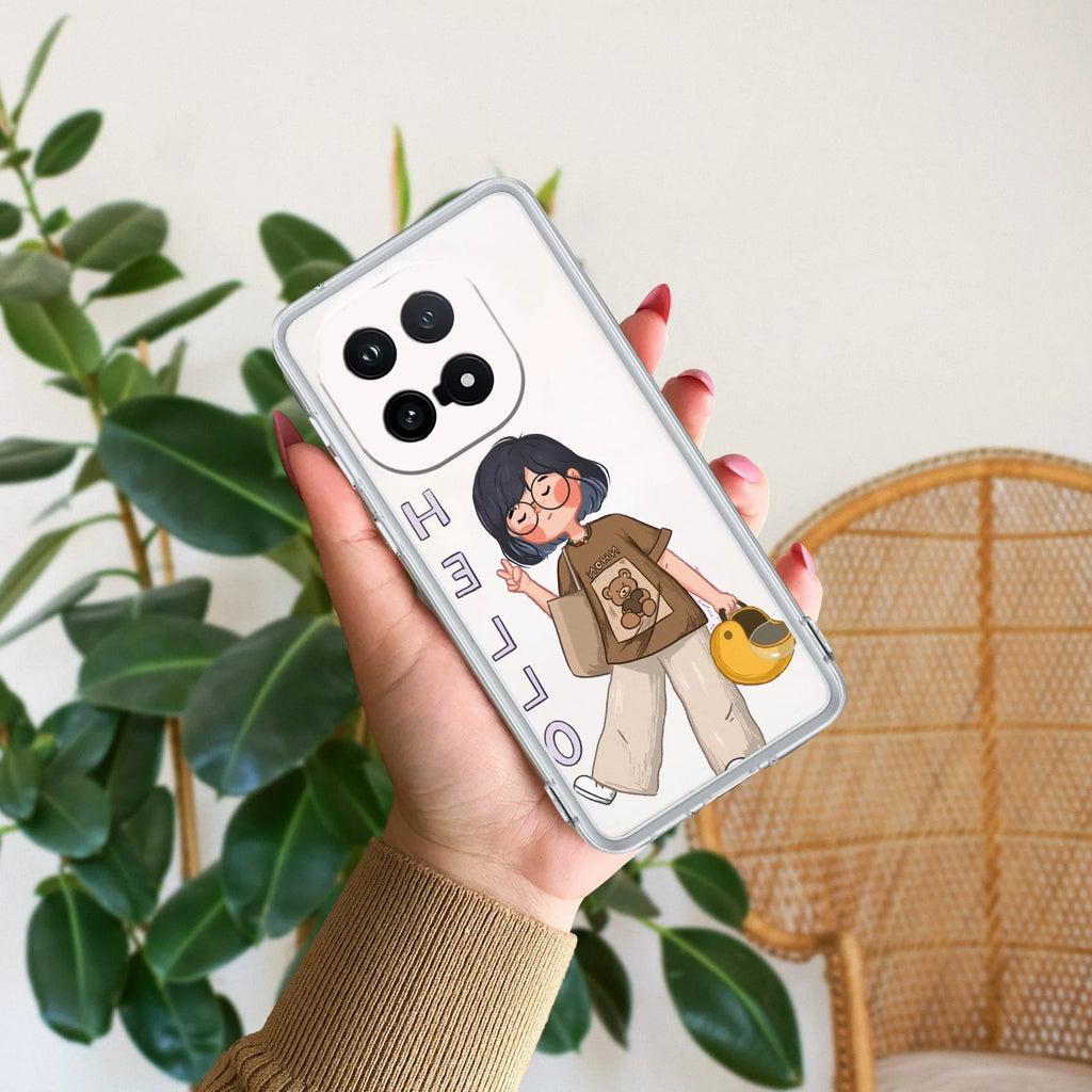 Hello Honey Transparent Silicon Case For iQOO 15 5G