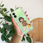 Hello Honey Transparent Silicon Case For iQOO Z9 5G