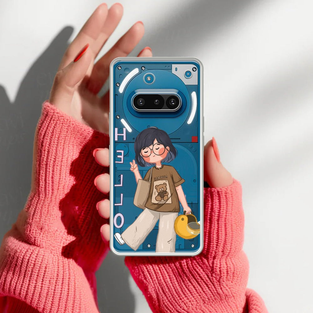 Hello Honey Transparent Silicon Case For Nothing