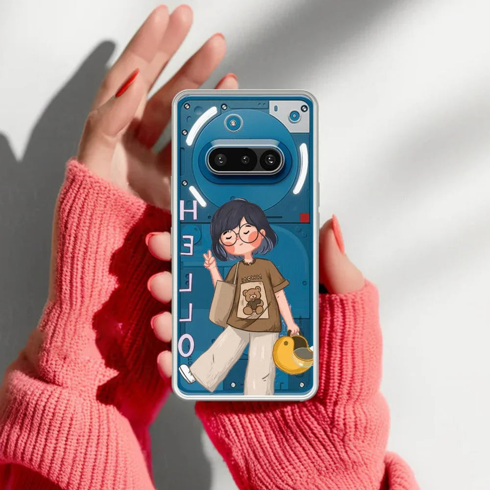 Hello Honey Transparent Silicon Case For Nothing - ShopOnCliQ
