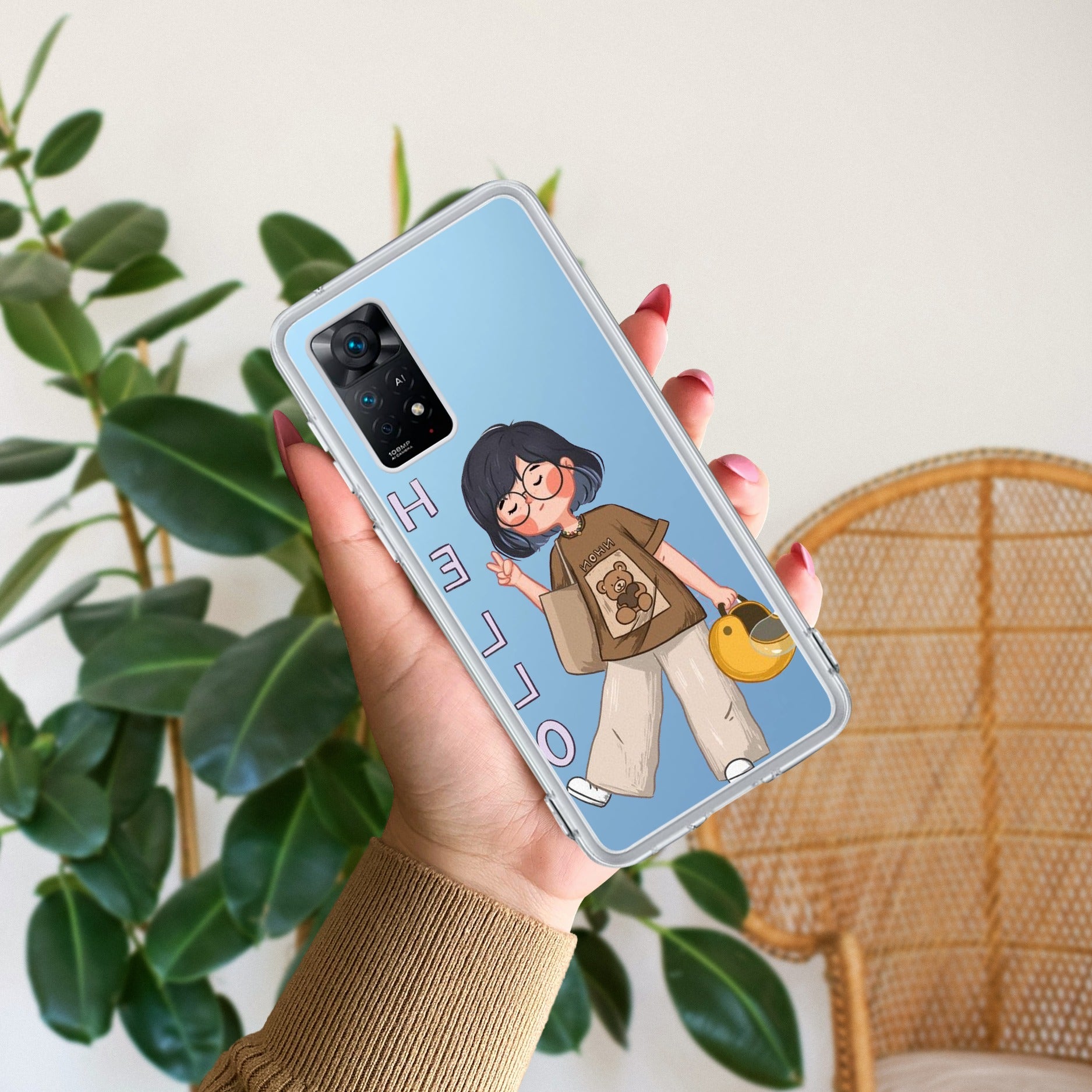 Hello Honey Transparent Silicon Case For Redmi Note 11
