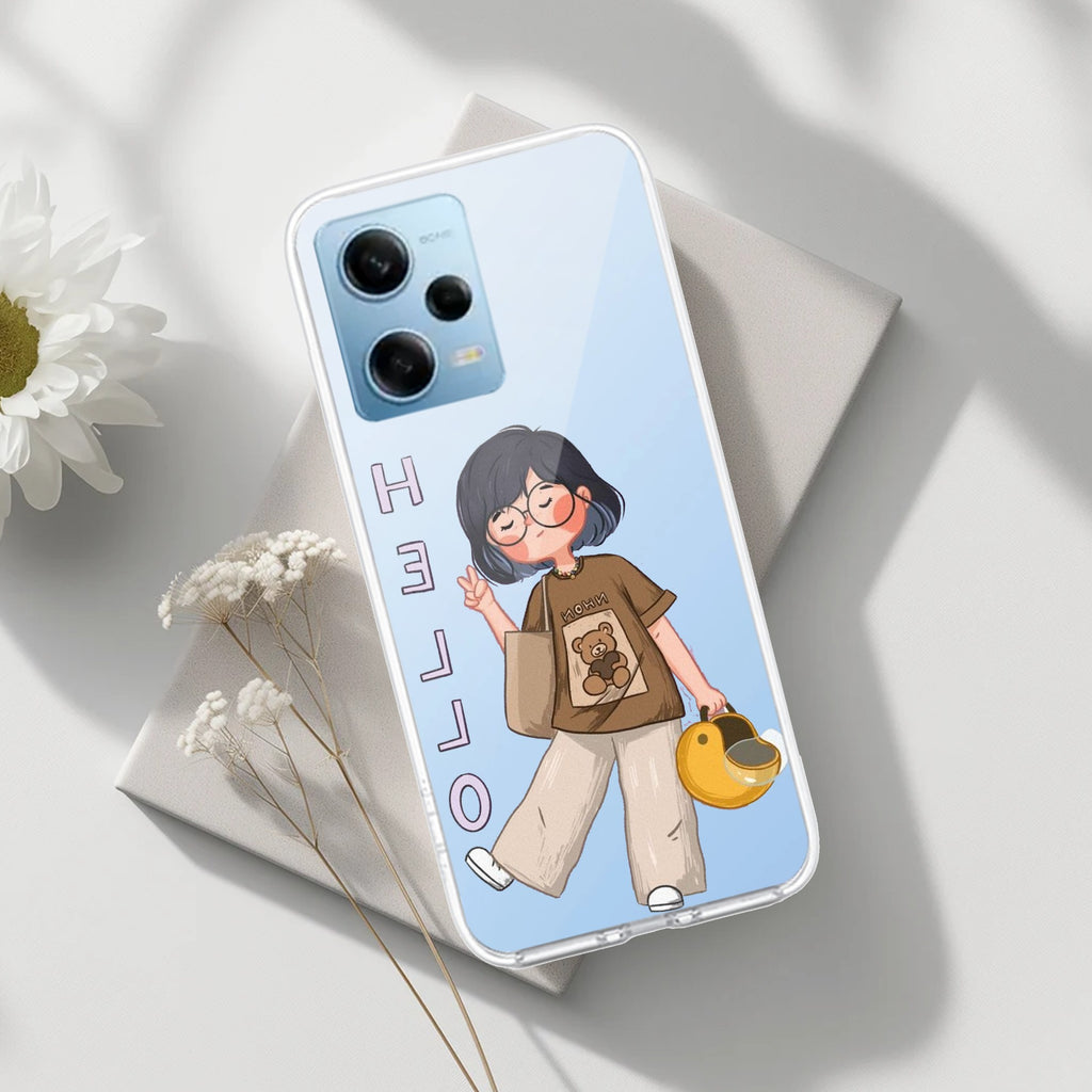 Hello Honey Transparent Silicon Case For Redmi Note 15 Pro 5G