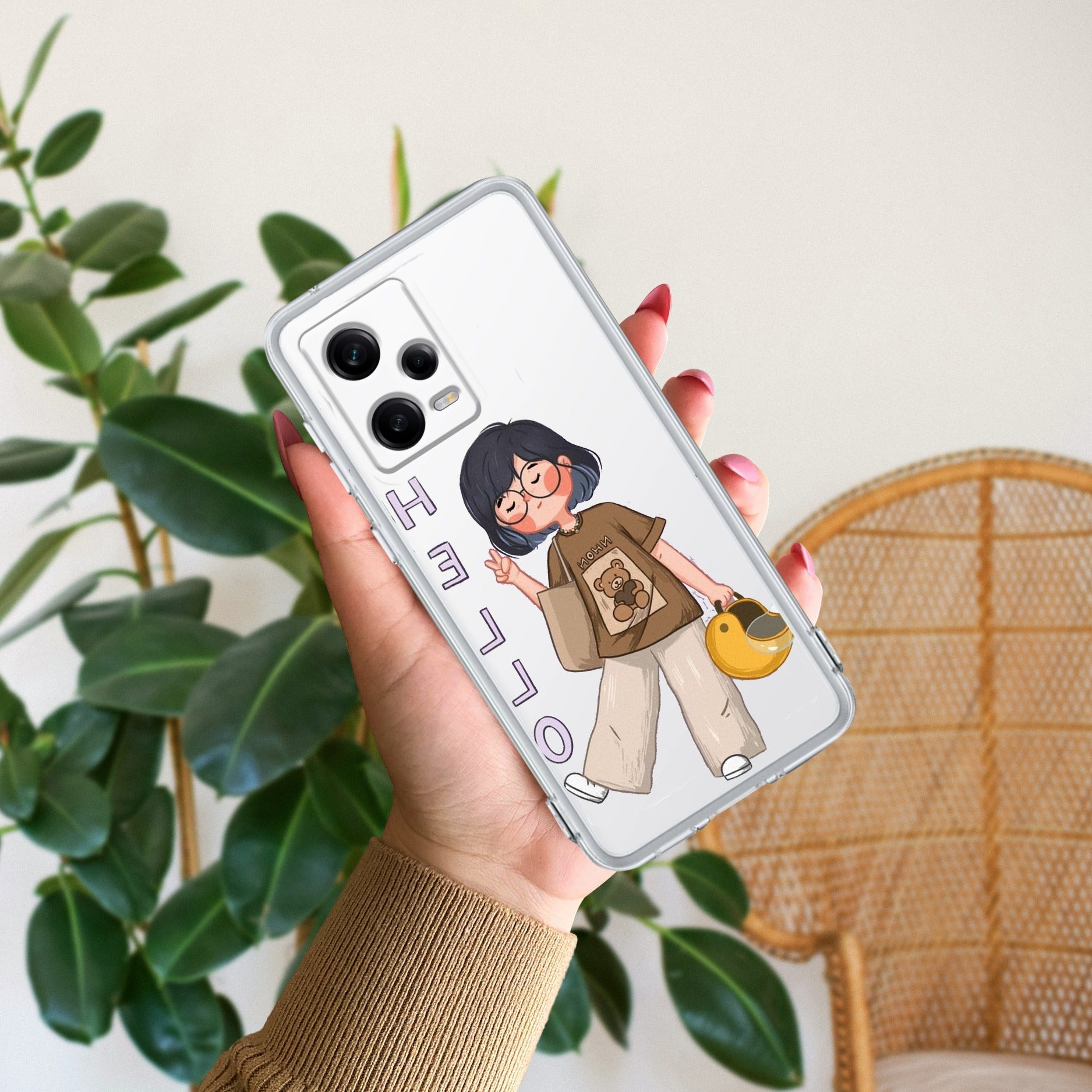 Hello Honey Transparent Silicon Case For Redmi/Xiaomi
