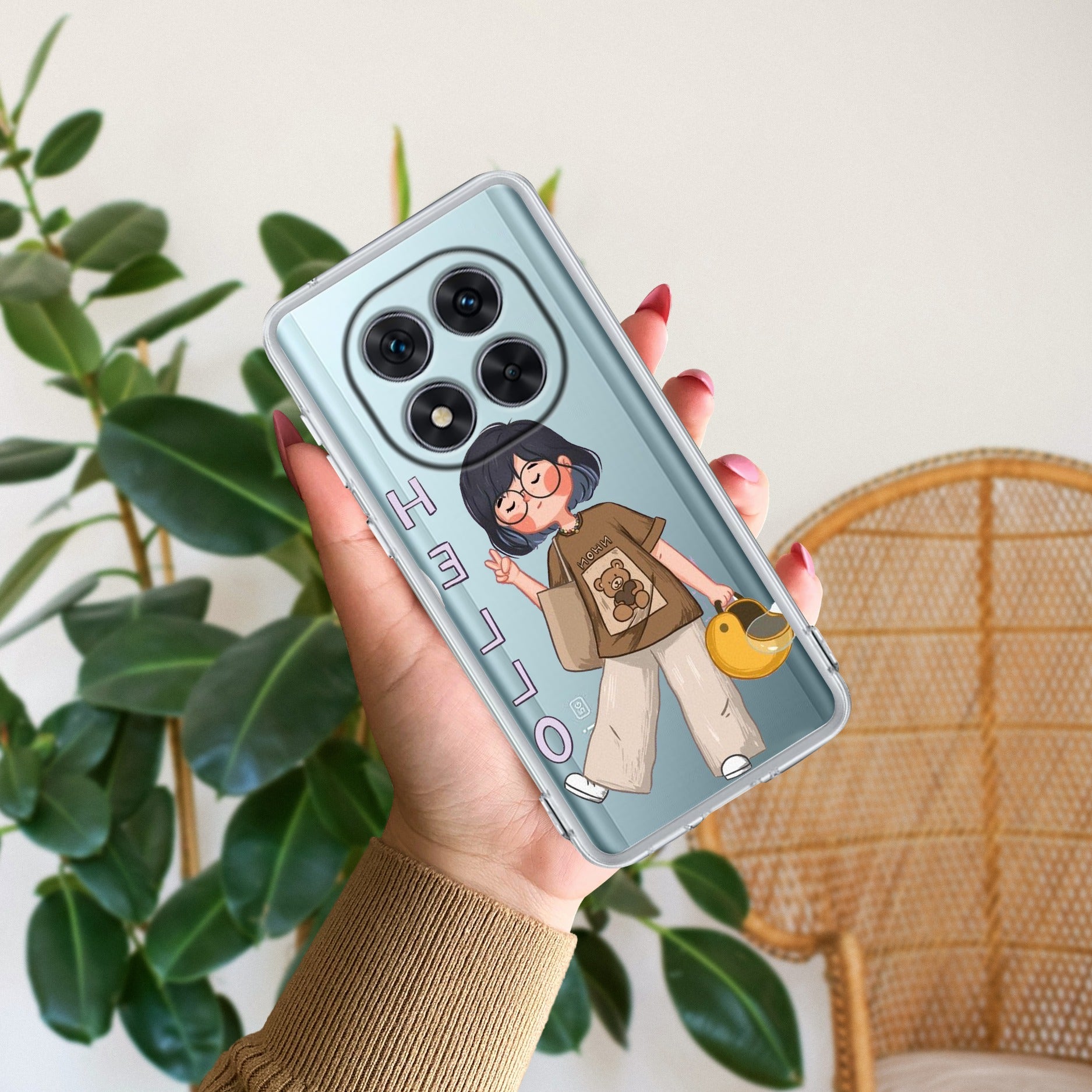 Hello Honey Transparent Silicon Case For Mi 10T 5G / Mi 10T Pro