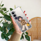 Hello Honey Transparent Silicon Case For Vivo V50 5G