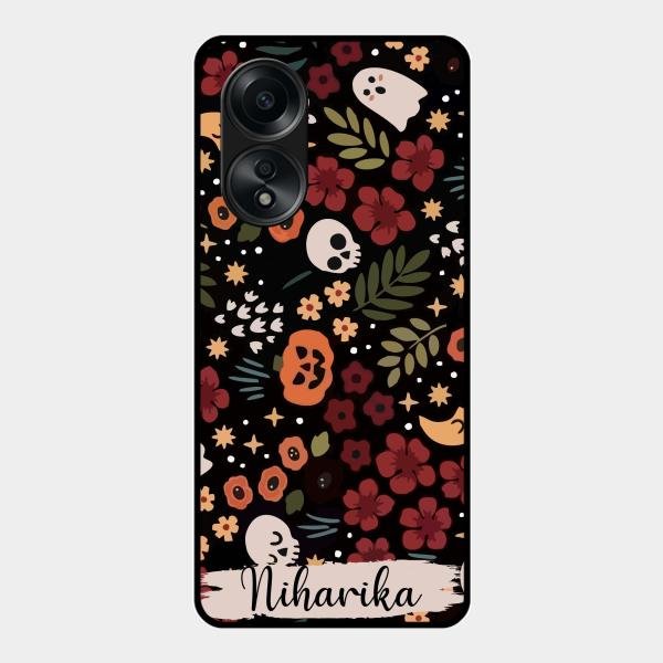Hellowean Customize Glass Case Cover For Oppo A58