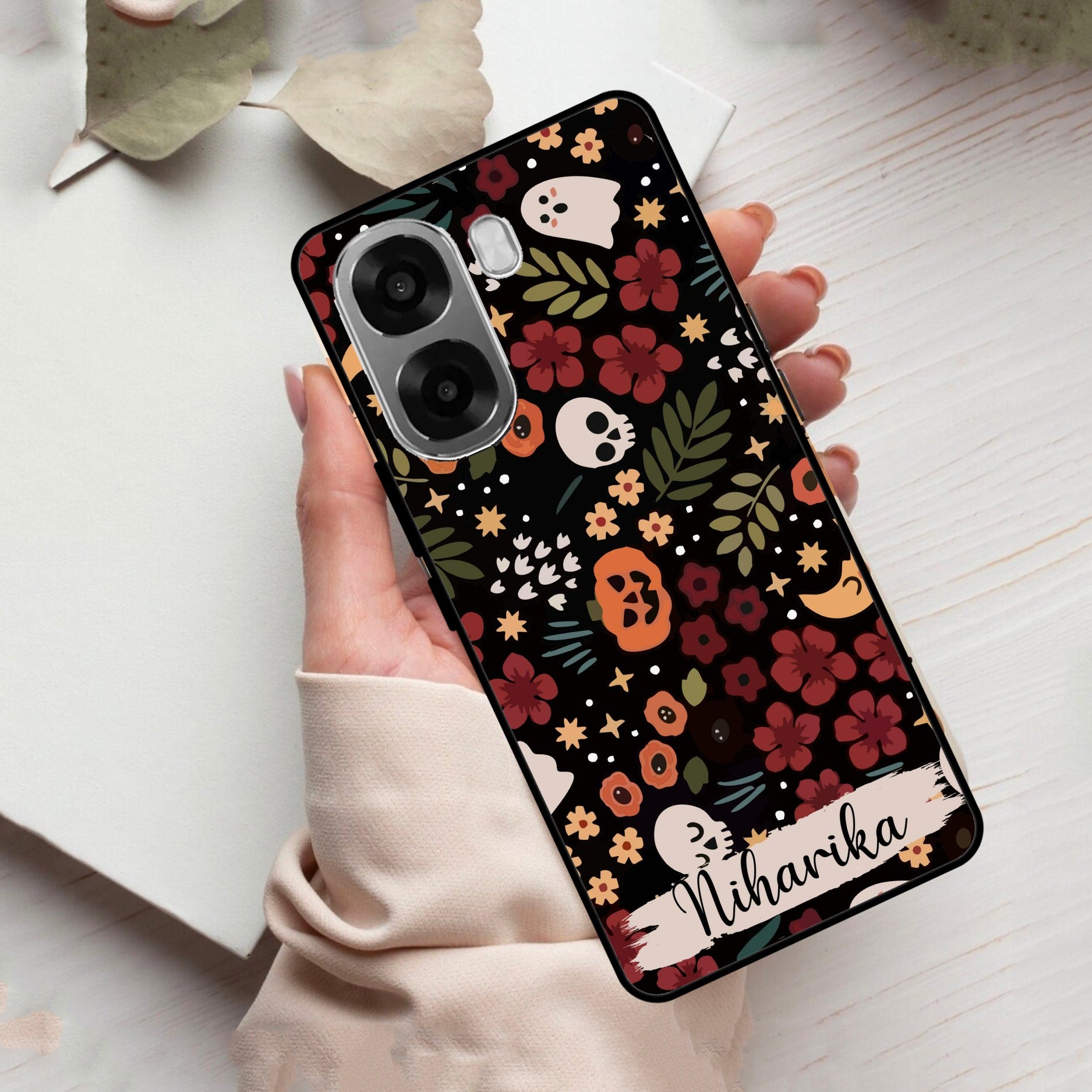 Hellowean Customize Glass Case Cover For Oppo