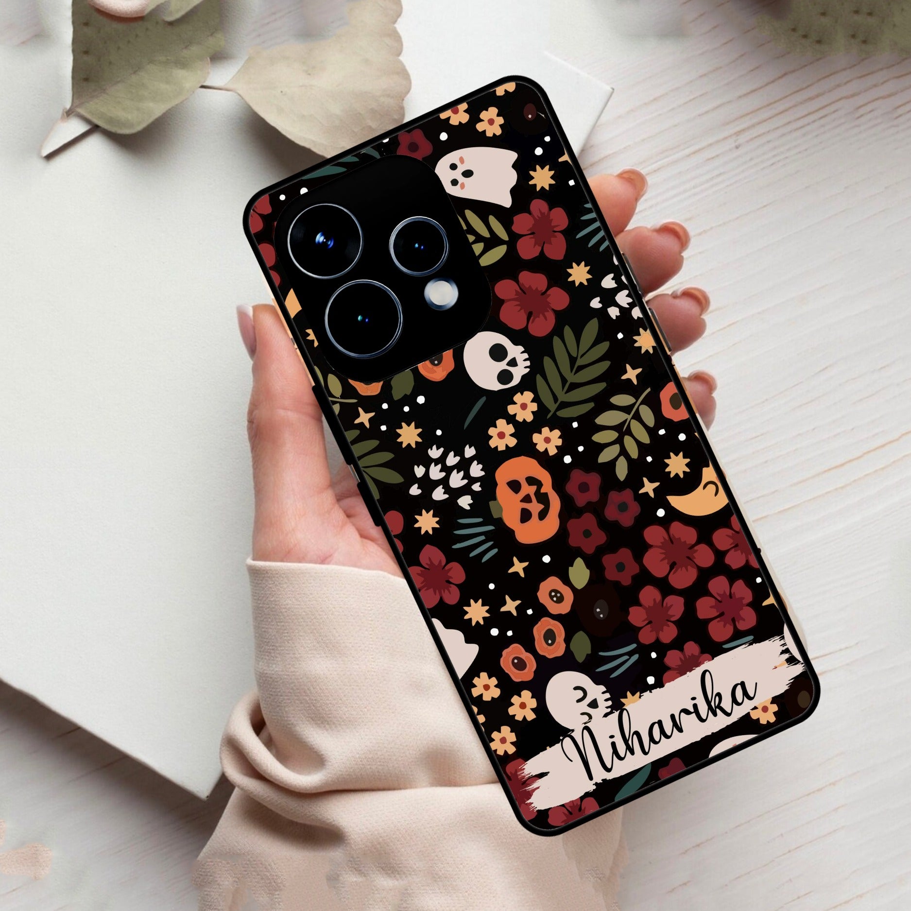 Hellowean Customize Glass Case Cover For Oppo