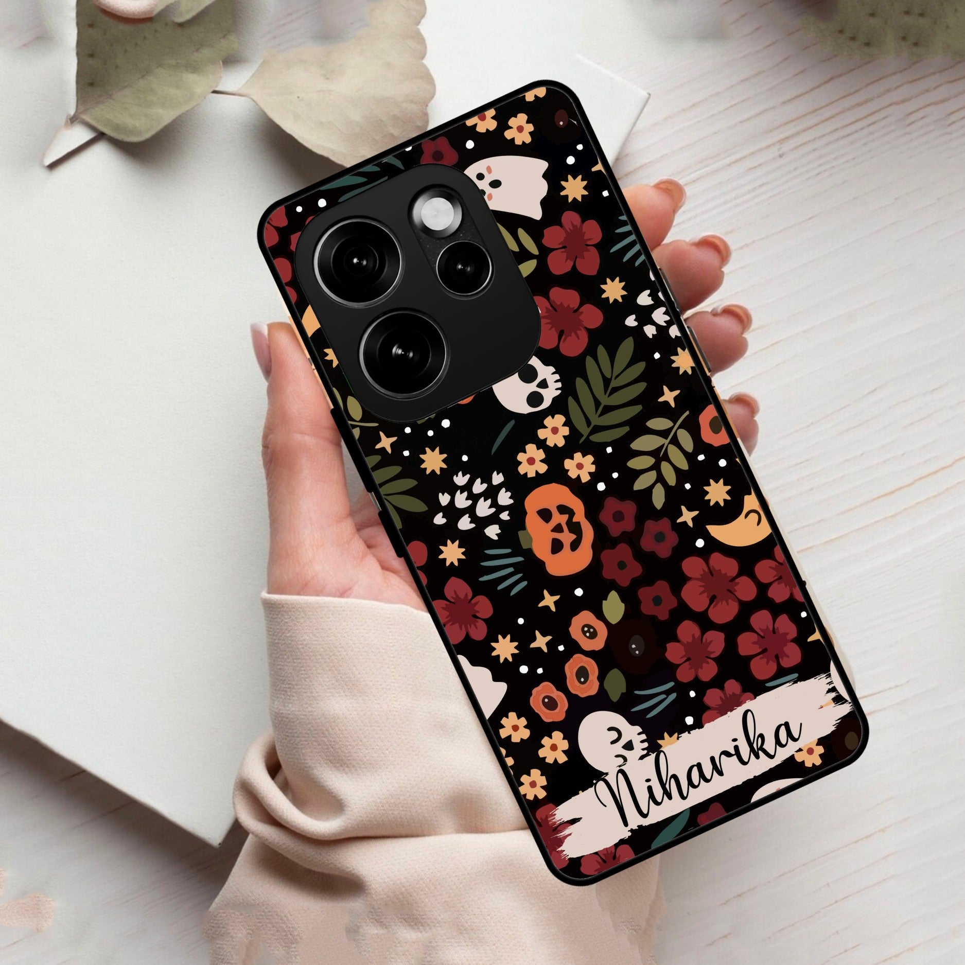 Hellowean Customize Glass Case Cover For Oppo