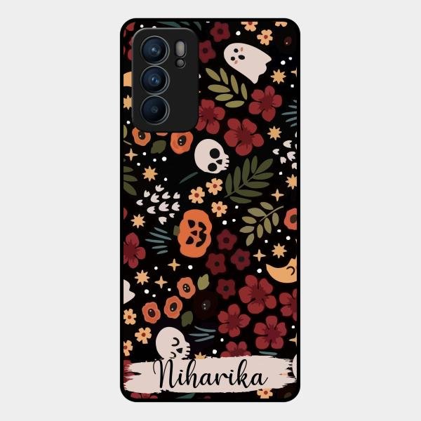 Hellowean Customize Glass Case Cover For Oppo Reno 6 5G
