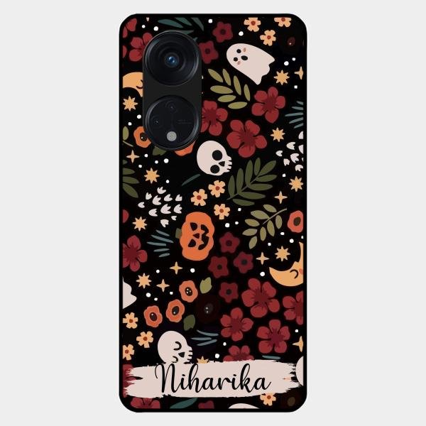 Hellowean Customize Glass Case Cover For Oppo Reno 8T 5G