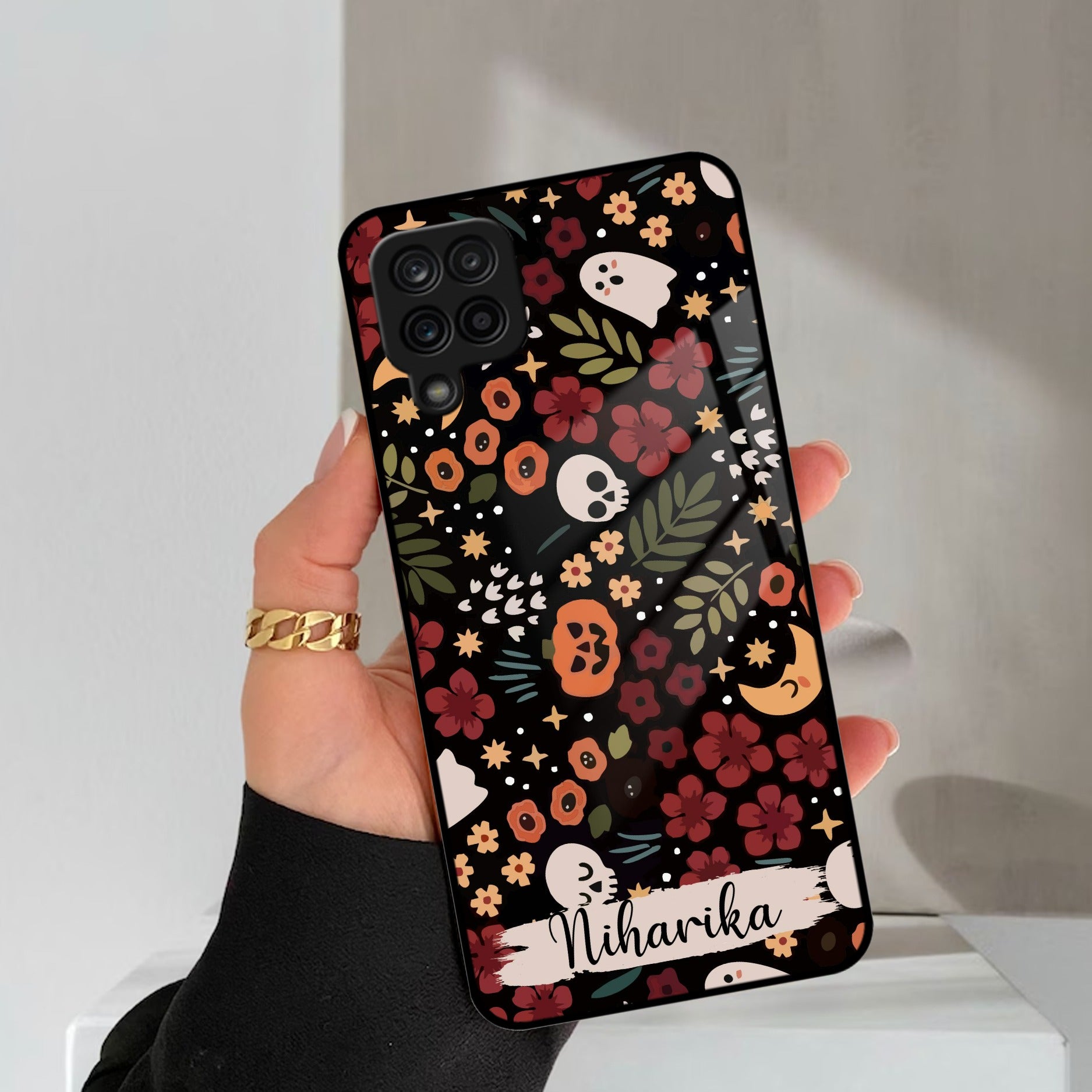 Hellowean Customize Glass Case Cover For Samsung Galaxy M42 5G
