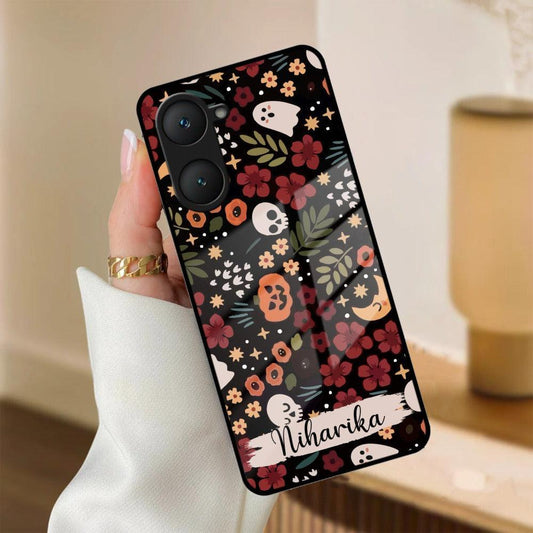 Hellowean Customize Glass Case Cover For iQOO