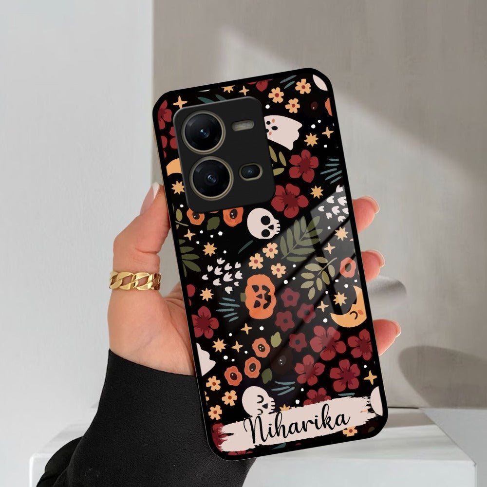 Hellowean Customize Glass Case Cover For iQOO