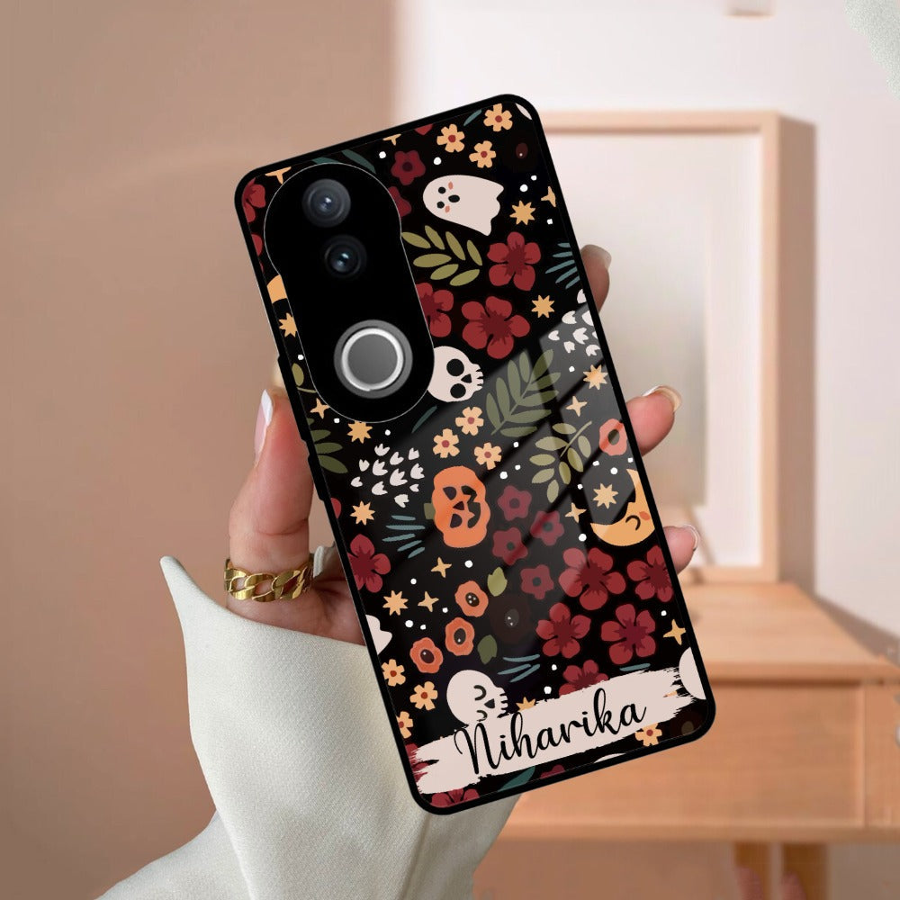 Hellowean Customize Glass Case Cover For iQOO