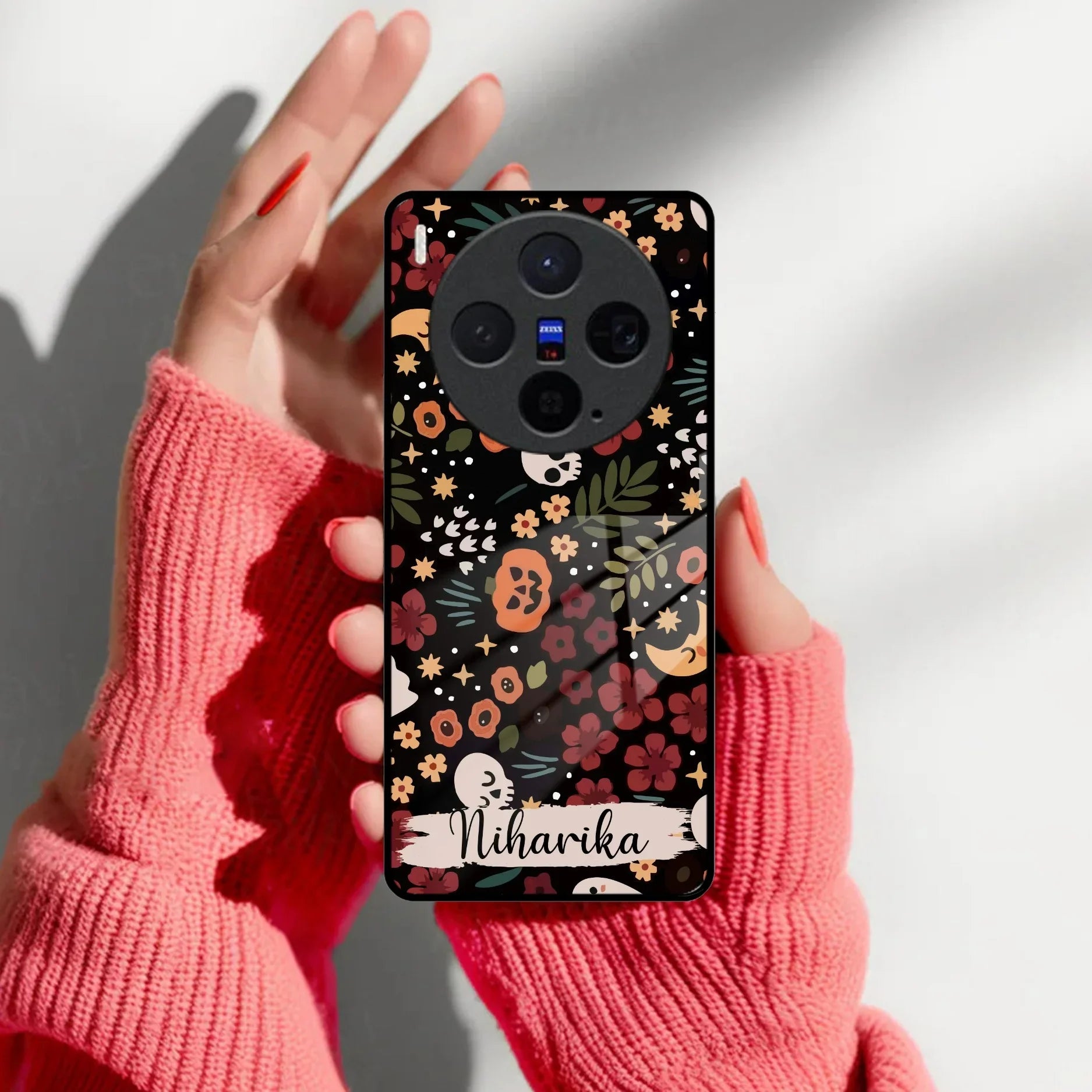 Hellowean Customize Glass Case Cover For Vivo