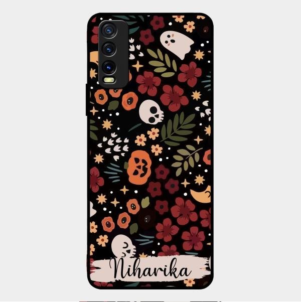 Hellowean Customize Glass Case Cover For Vivo Y12G