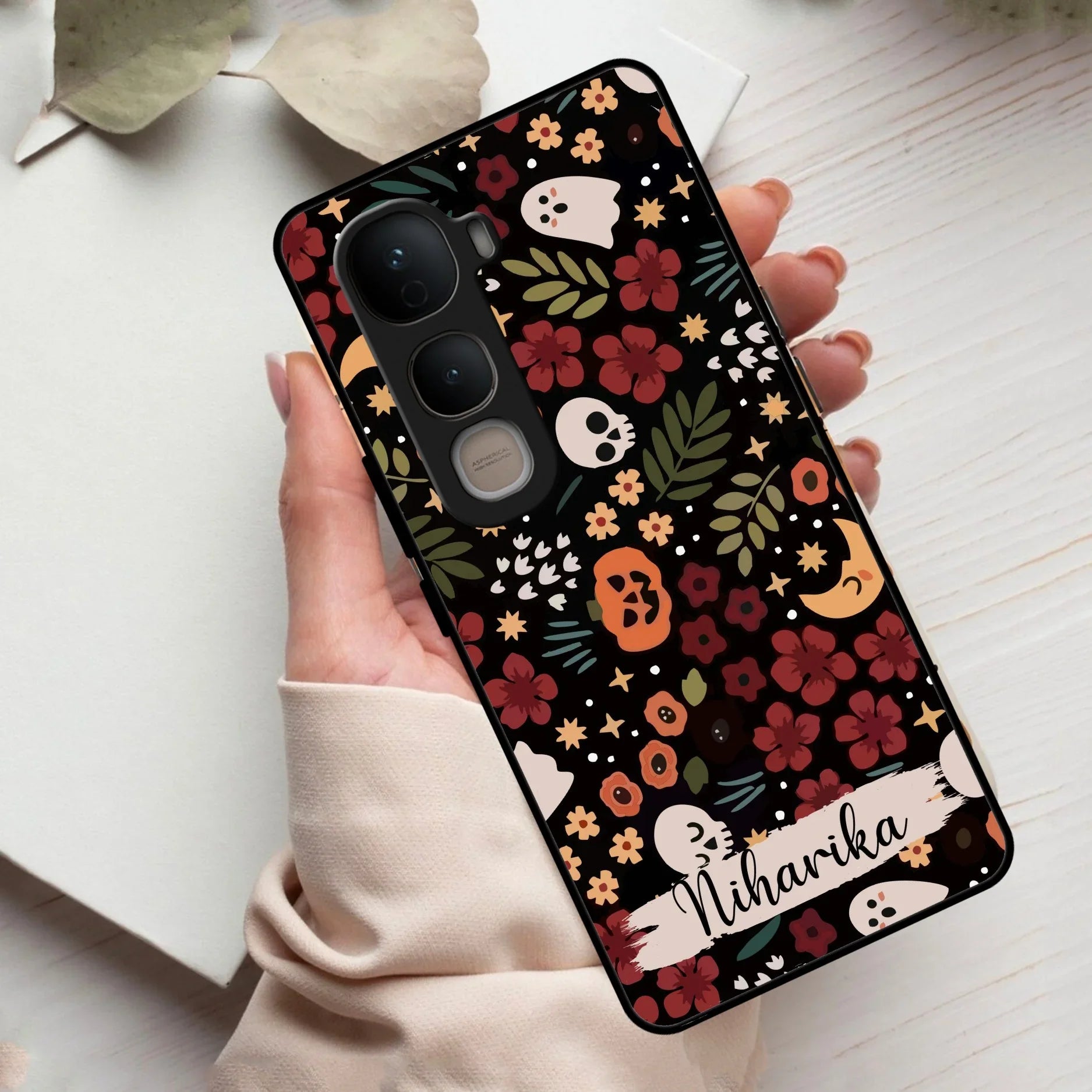 Hellowean Customize Glass Case Cover For Vivo - ShopOnCliQ