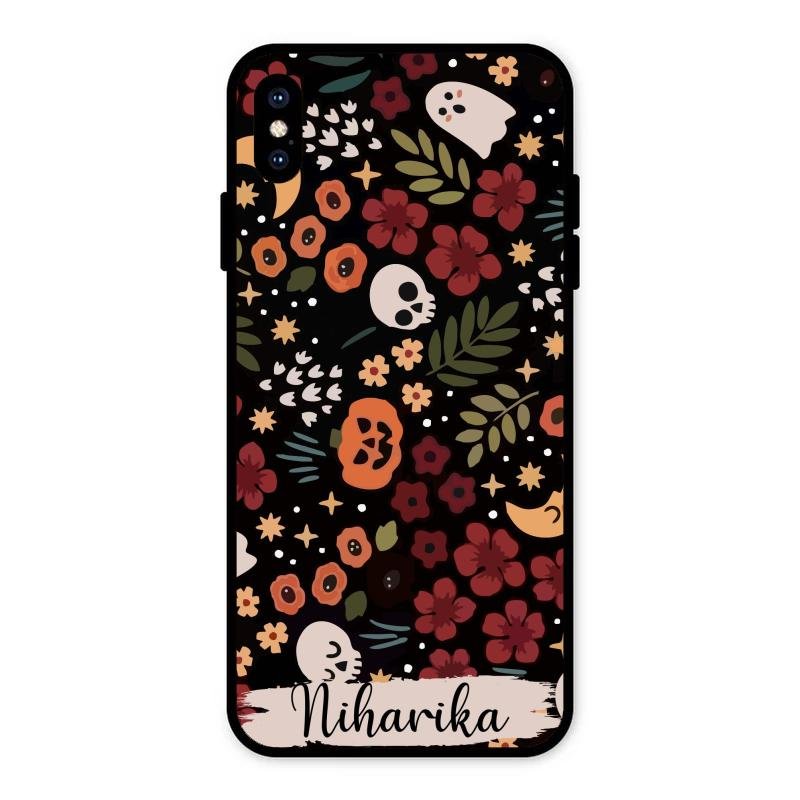 Hellowean Glossy Metal Case Cover For iPhone XS Max
