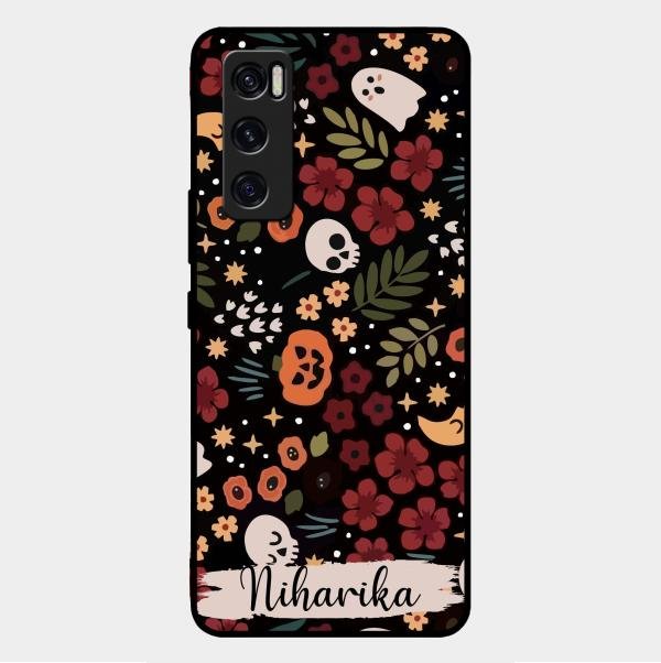Hellowean Glossy Metal Case Cover For Vivo V20 Se