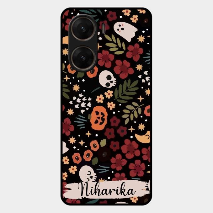 Hellowean Glossy Metal Case Cover For Vivo V29E 5G