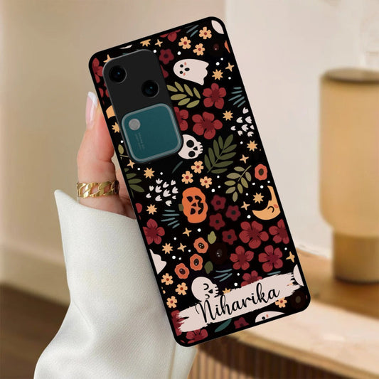 Hellowean Glossy Metal Case Cover For Vivo