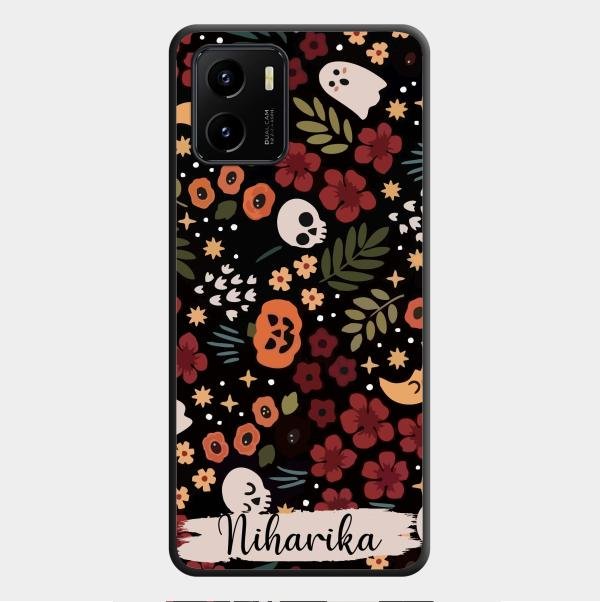Hellowean Glossy Metal Case Cover For Vivo Y01
