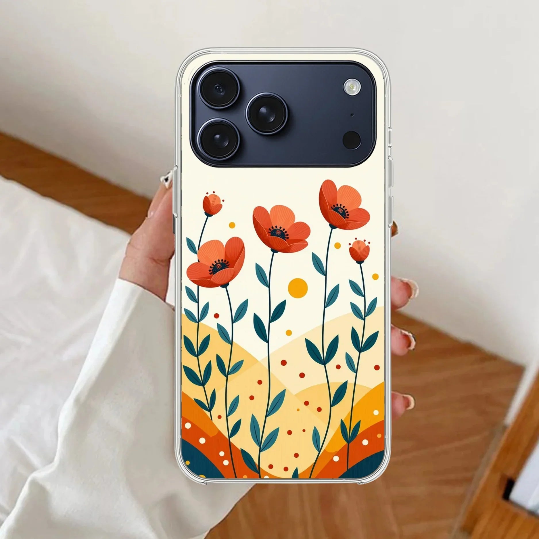 Hillside Bloom Transparent Silicon Case For iPhone - ShopOnCliQ