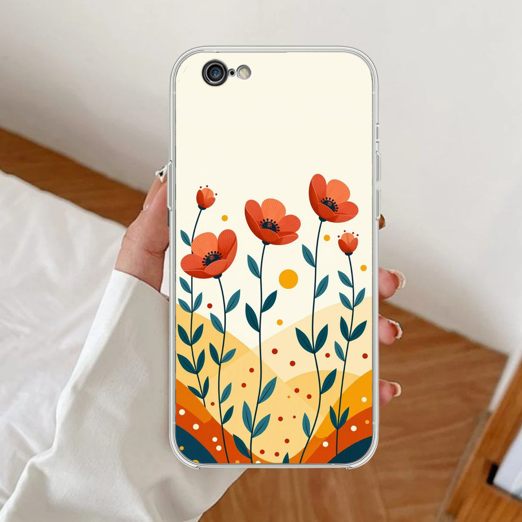 Hillside Bloom Anti Yellow Clear Case For iPhone 7 / iPhone 8 / iPhone Se 2020