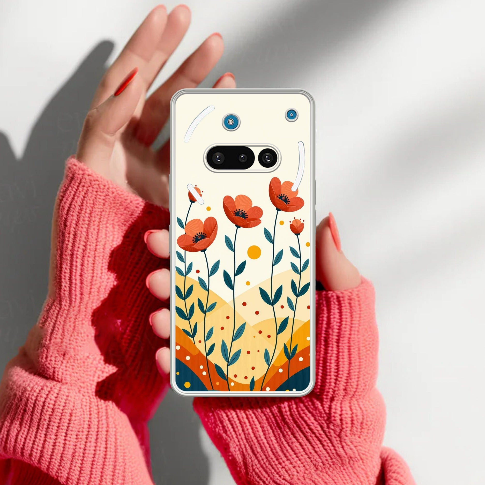 Hillside Bloom Anti Yellow Case For Nothing Phone 3A 5G
