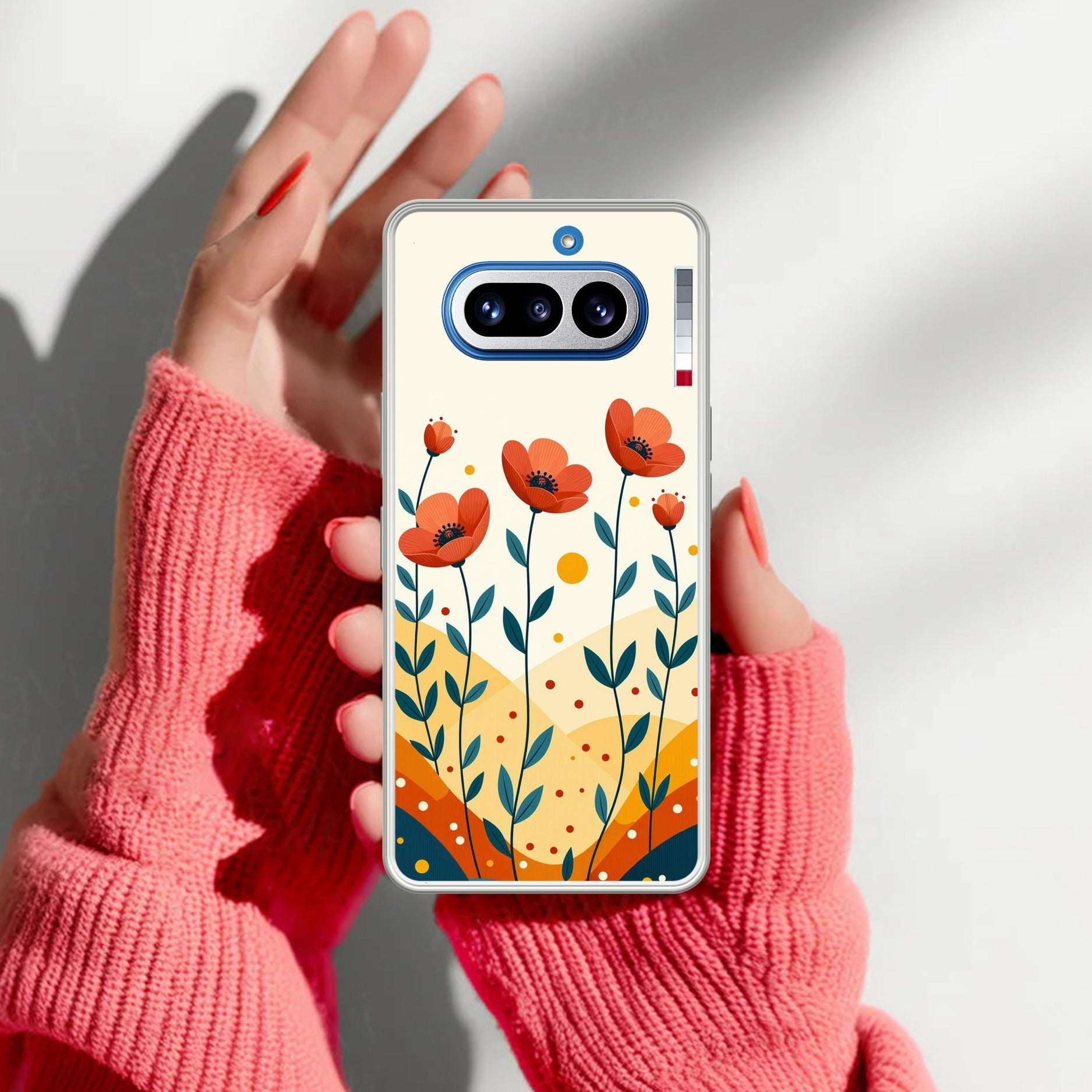Hillside Bloom Anti Yellow Case For Nothing Phone 4A 5G