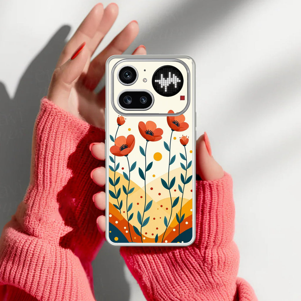 Hillside Bloom Anti Yellow Case For Nothing Phone 4A Pro 5G