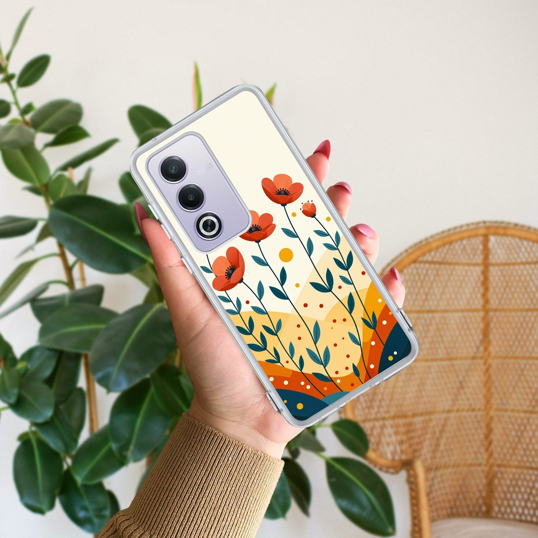 Hillside Bloom Anti Yellow Case For Oppo A3 Pro 5G