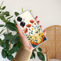 Hillside Bloom Transparent Silicon Case For Oppo F25 Pro 5G