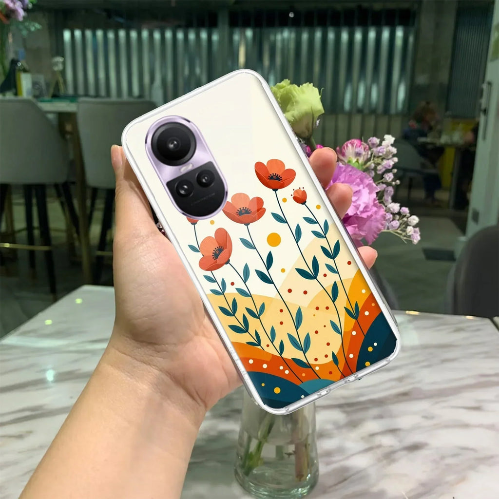 Hillside Bloom Anti Yellow Case For Oppo Reno 10 5G