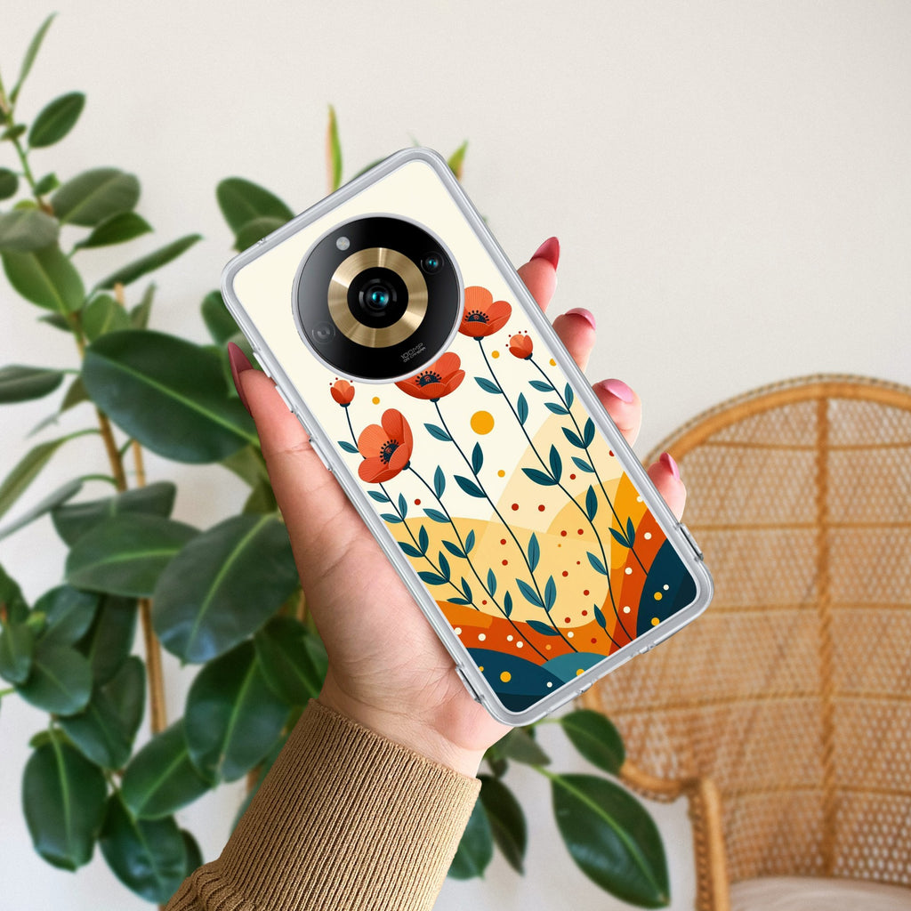 Hillside Bloom Anti Yelllow Case For Realme 11 Pro Plus 5G