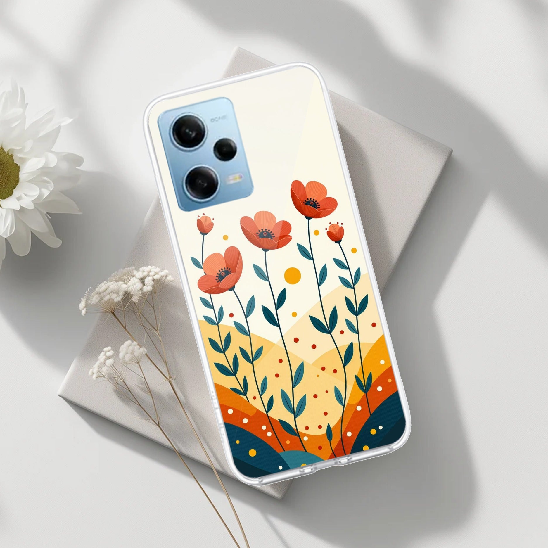 Hillside Bloom Transparent Silicon Case For Redmi Note 11 Pro / Redmi Note 11 Pro Plus 5G