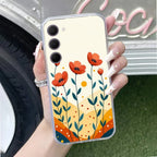 Hillside Bloom Transparent Silicon Case For Samsung Galaxy A23 5G