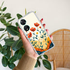 Hillside Bloom Transparent Silicon Case For Vivo T2 5G