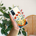 Hillside Bloom Transparent Silicon Case For Vivo V23E