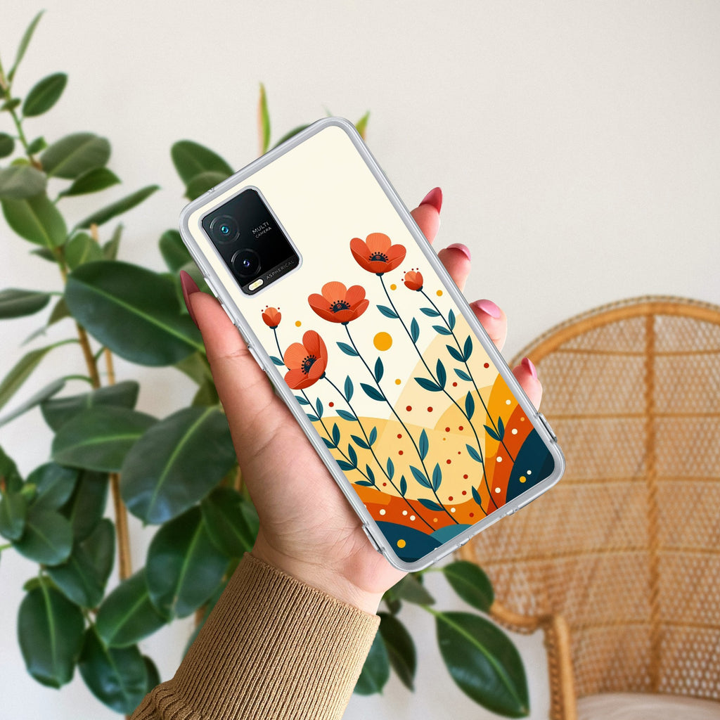 Hillside Bloom Anti Yellow Case For Vivo Y33s / Vivo Y33T