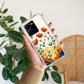 Hillside Bloom Transparent Silicon Case For Vivo Y35