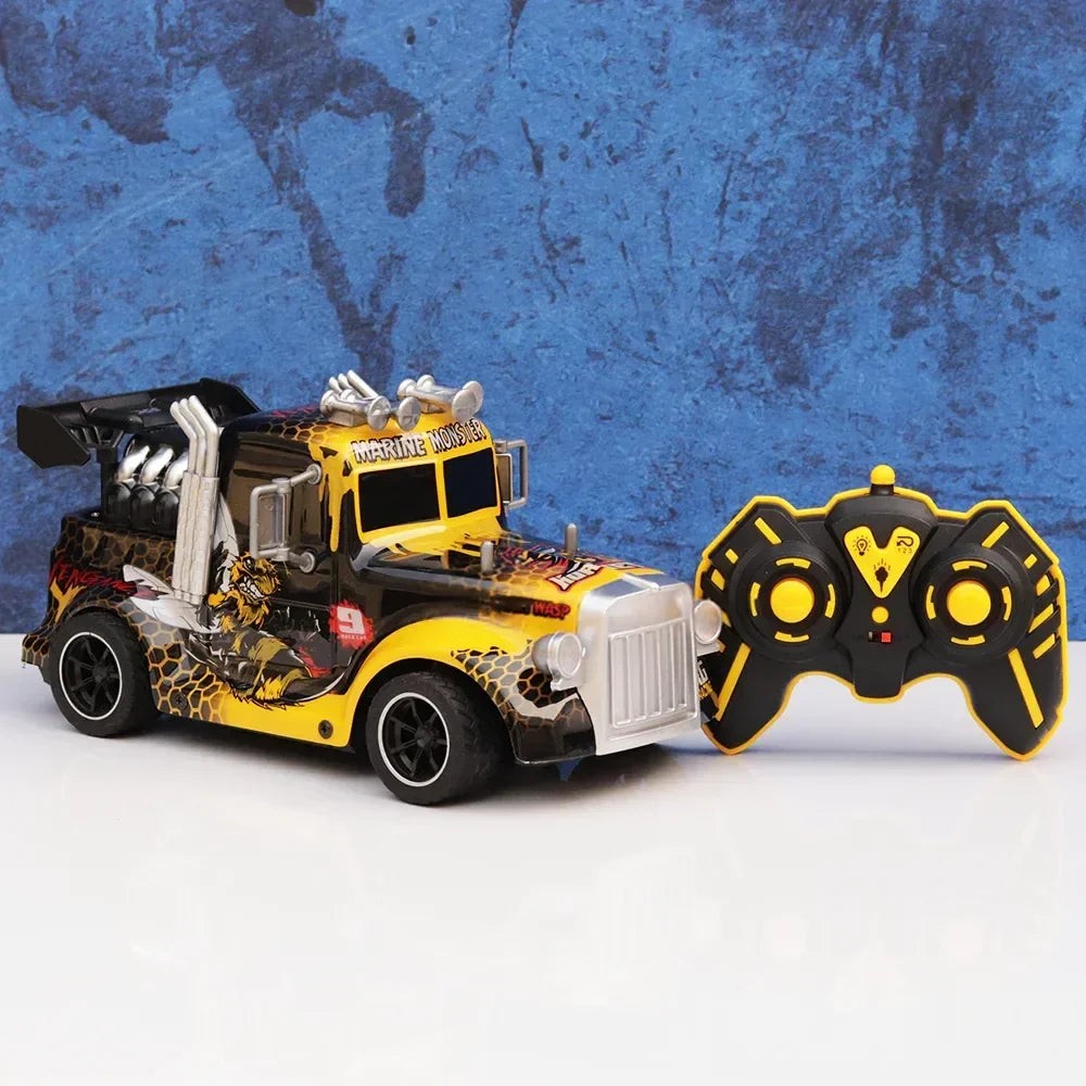 Rechargeable Remote Control Truck with 2.4GHz Frequency, Steam & LED Light Effects - ShopOnCliQ