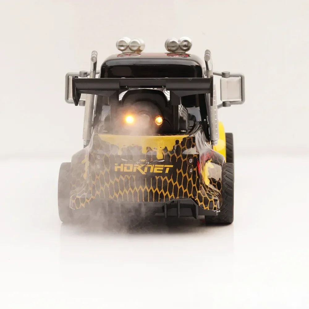 Rechargeable Remote Control Truck with 2.4GHz Frequency, Steam & LED Light Effects - ShopOnCliQ