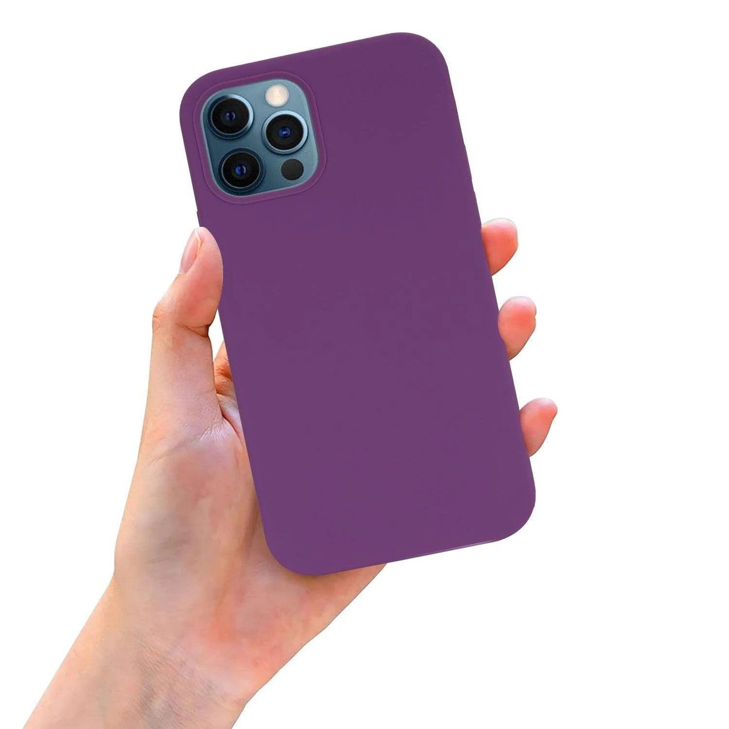 iPhone Liquid Silicon Case (Brinjal) ShopOnCliQ