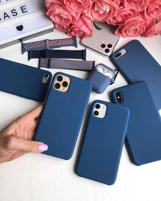 iPhone  Liquid  Silicon  Case (Cobalt blue) ShopOnCliQ