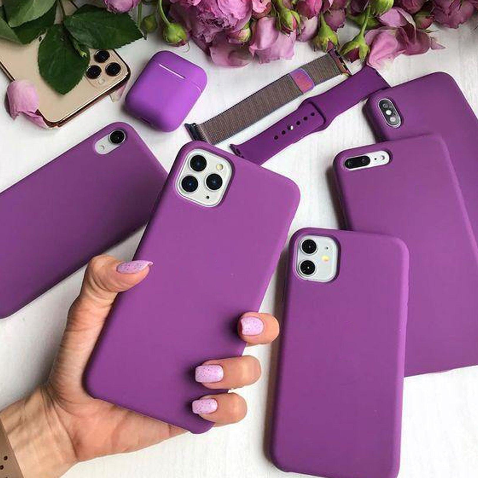 iPhone  Liquid  Silicon  Case (Grape Wine) ShopOnCliQ