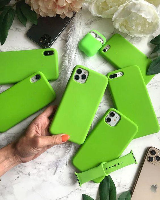 iPhone Liquid Silicon Case (Grass Green) - ShopOnCliQ