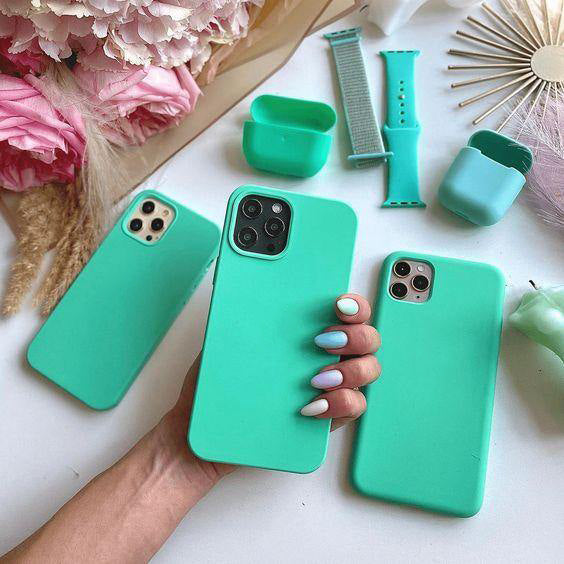 iPhone  Liquid  Silicon  Case (Spearmint Green) ShopOnCliQ