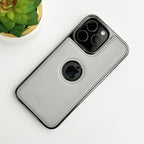 PU Leather Side Chrome Case Cover for iPhone | Premium Stylish Back Cover - ShopOnCliQ